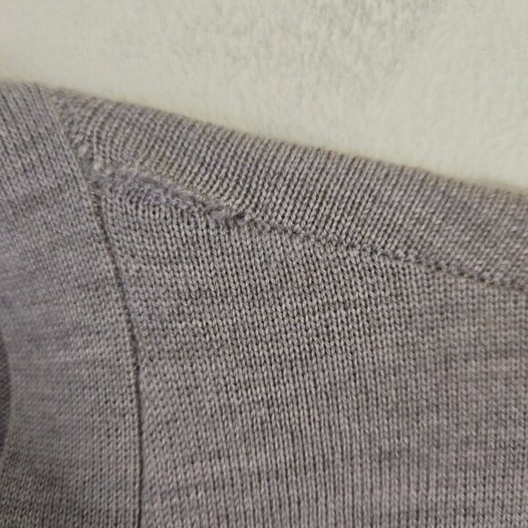 Ralph Lauren Sport 90s Merino Wool Boyfriend Fit Vz neck Cardigan Sweater Size M - Picture 9 of 9